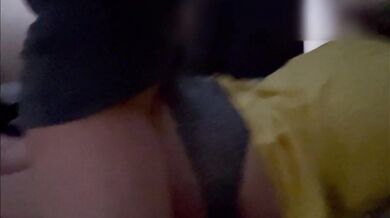 Humping her big ass in close up