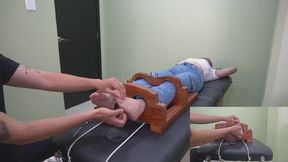 Lola Star gets destroyed by tickling while facing up (multicamera Body-Feet)