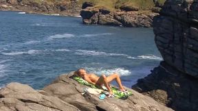 Vayana's Wild Beach Adventure: A Threesome on the Jetty!