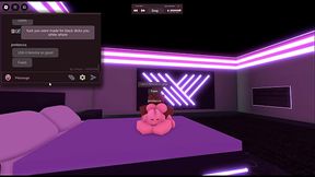 blonde girl cheated on bf with a black dick in roblox