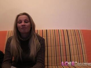 Love Creampie POV cameraman pays breasty next-door neighbor for interior cum