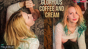 Maya Blue In Gloryous Coffee And Cream