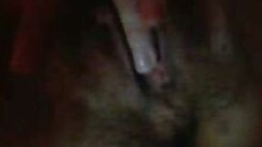 19 years old coed bitch masturbates her hairy cooch in basement