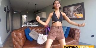 Teen Latina raver gets her ass stretched by huge cock