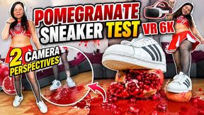 VR 3D 6K 180 | Kati’s Pomegranate Crush Test – White Sneakers & Two Camera Perspectives copy