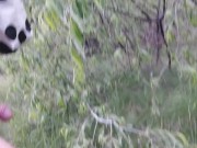 Young twink slut is getting gagged at the public nude beach on dick and cum