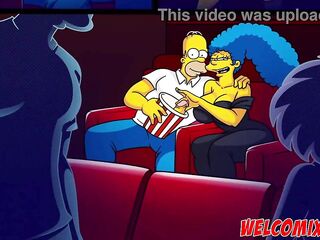 Banging his wife at the cinema! Simptoons