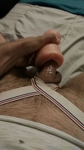 Playing Plastic Pussy N Cum