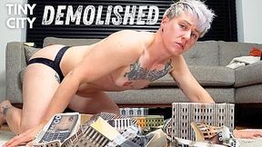 Giant FtM DESTROYS City of Helpless Tinies - Jaq Quicksilver Smashes, Bashes, and Vores Tinies