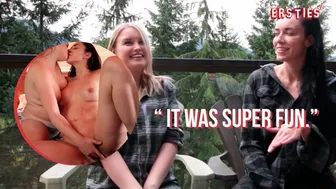 Alanna and Nicole have hot lesbian sex fingering and spanking in the cabin