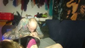 Cock blow and jerk off.