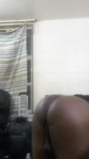 Would you Eat This Ass? Bubble booty Gay black Femboy   Clip 1