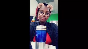 Naughty Video Calls Lead to Hot Black Ebony Girl Sucking On A Big Dick at Stepdad Private Guest House - Jhodez1