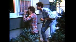 Two Hot Vintage MILFs Fucked and Cummed on Hairy Pussy and Mouth by Huge Cocks