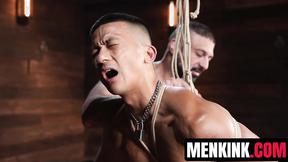 ”Zed Sheng whimpers & howls as Marco Napoli punishes his body”