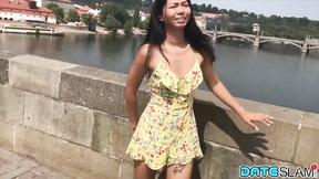 ”Asian babe gets her mouth & twat screwed after lovely date”