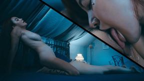 Big-Titted Asian Girl's Hot Lesbian Break-In