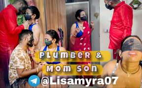 Step Son Caught Step Mom Fucking with Plumber, Part 1.