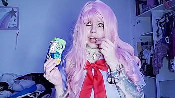 ˚₊&middot_ ͟͟͞͞  Yuno Gasai eating gummy bears ⍣ ೋ