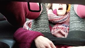 Road Trip Public Bathroom Pee Breaks & Exhibitionist Car Masturbation