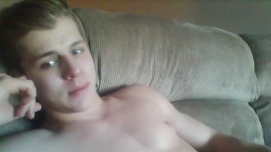 Muscle Twink Stroking Cock