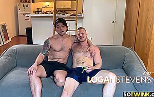 Stunning studs Dakota Payne and Logan Stevens fuck together raw