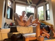 Huge dildo ass spreading MrHankeys chorizoneggs and beefcake