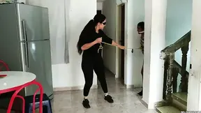 Pocahontas learns to be a foot slave
