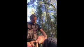 Bareback Adventure with a Stranger Bear Outdoors