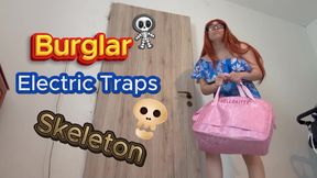 Burglar vs Electric Traps Watch His Body Turn Into a Skeleton