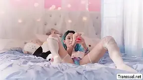 Slut Tgirl Toyed And Analed By