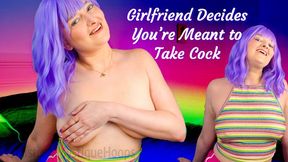 Girlfriend Decides You’re Meant to Take Cock - Since you can't fuck her well she wants to watch YOU get FUCKED! - Make Me Bi, Bisexual Encouragement, Encouraged Gay, Female Domination, Femdom POV, Humiliation with Mistress Mystique Hoops - MP4