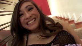 My stepdaughter is Asian but she wants only a giant American cock