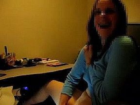 Voyeur Watching His Partner Have Passionate Cybersex