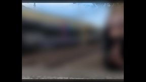 TRAIN FLASH BIG TRANS DICK AND ROUND ASS PUBLIC EXHIBITIONIST