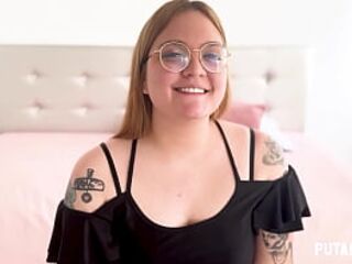 PutaLocura - Chubby Colombian with a big ass Alice Foxy swallows Torbe's milk in Caught