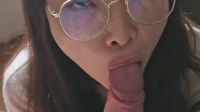 Japanese blowjob DeepThroat facial