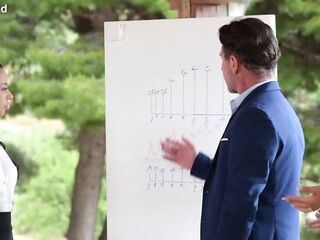 Lascivious Seminars Chapter 1: Bi Honeys Shalina Devine And Cara Mella Have a fun Poolside Belt On Enjoyment GP3357