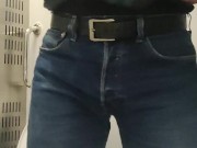 I'm teasing my weird cutted cock in the train.