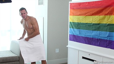 FIRST GAY PRIDE! Hunk Seduces My Straight Ass W/ Blowjob & Lets Me Try Anal