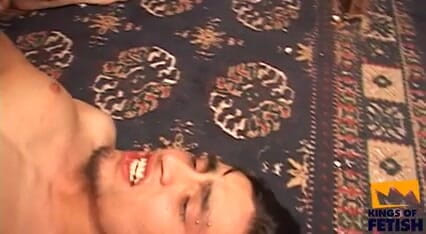 Tattooed dude destroys a guy with shaved asshole in many positions