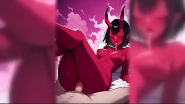 Red Skin Demon Girl Goes All The Way