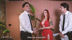 An Interview Ends with a Threesome with Two Cocks in My Pussy - Andrea Castro, Papi Rodriguez &amp; JOE Dimarco