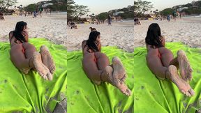 sun-kissed toes in sandy paradise
