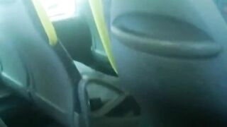 RISKY BJ ON THE BUS AND FLASHING TITTED