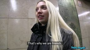 Stranger Convinces Hot Blonde He's Never Fucked A Woman 1