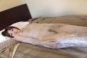 She Is Wrapped up in Plastic Wrap
