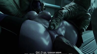 Kira gets face fucked by a cursed orc monster cock outdoors
