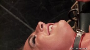 Slaves fucked and made squirt at party