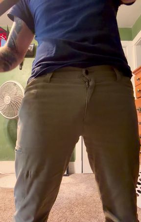 Tattooed jock undresses after a workout